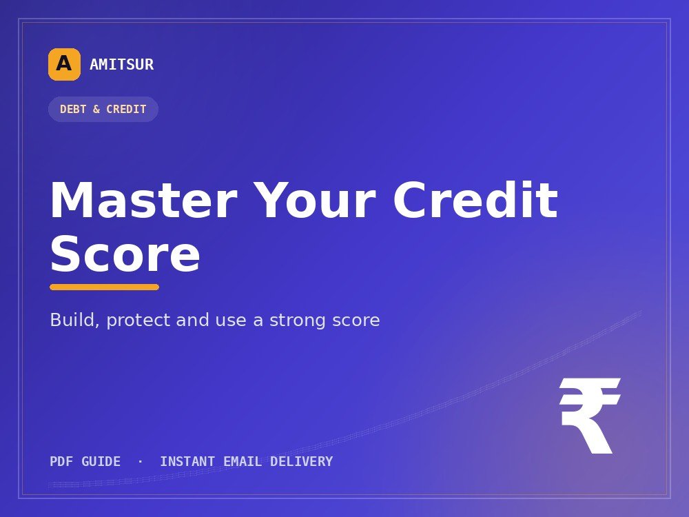 Master Your Credit Score (CIBIL)